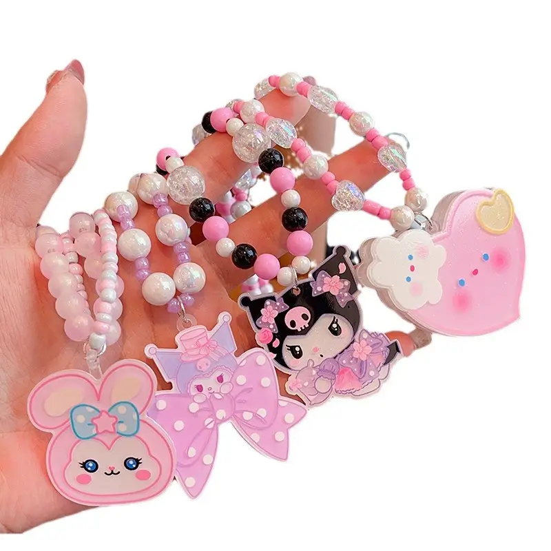 Girls Cute Rice Beads Necklace for Girls