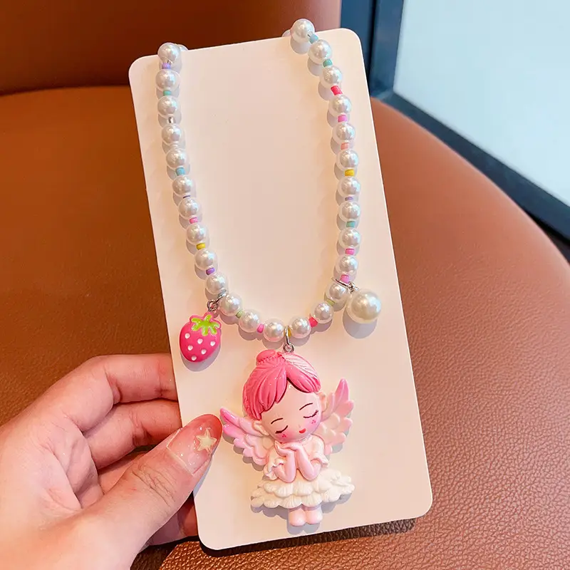 Girls Cute Rice Beads Necklace for Girls