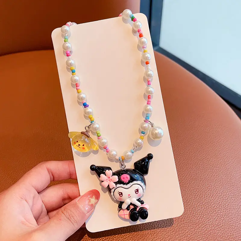 Girls Cute Rice Beads Necklace for Girls