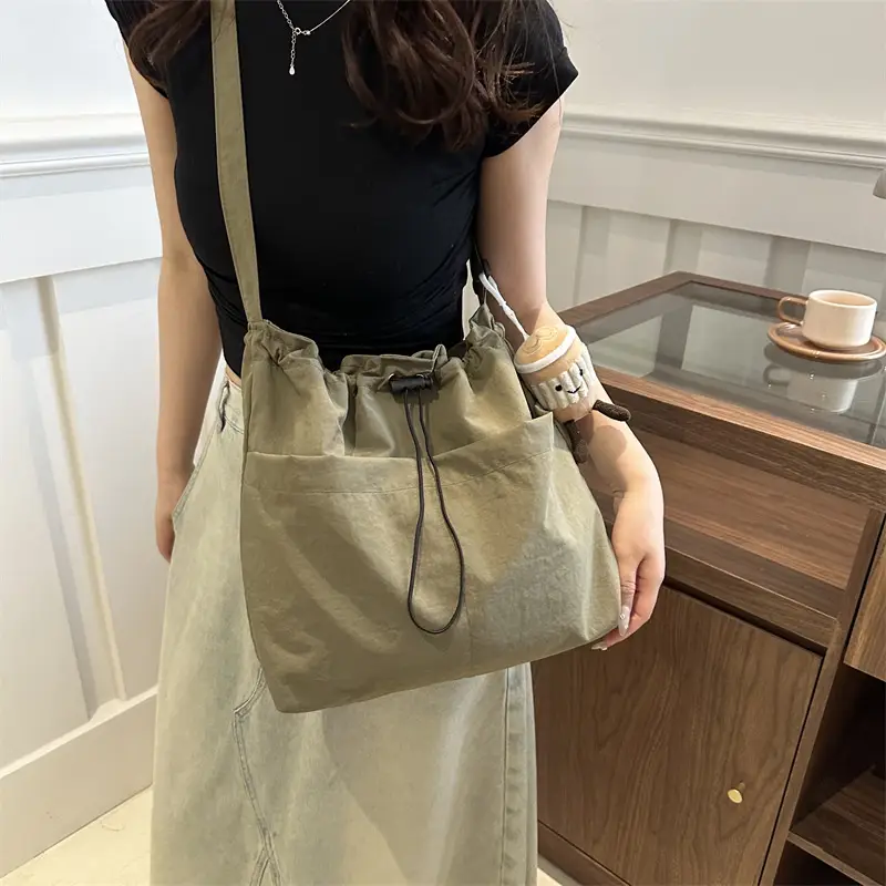2024 Black Nylon Shoulder Bag for Women - Image 10