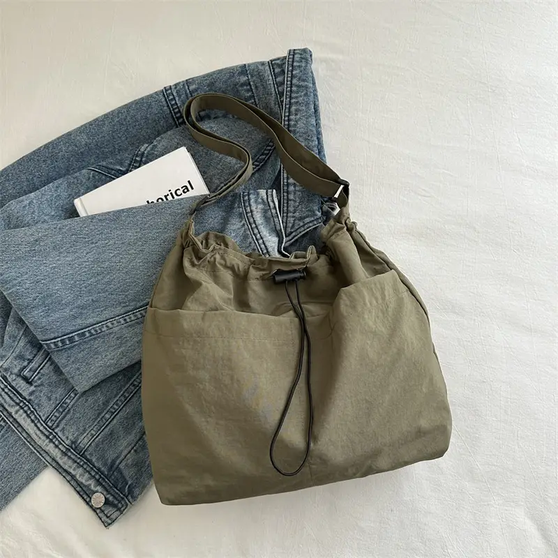 2024 Black Nylon Shoulder Bag for Women - Image 3