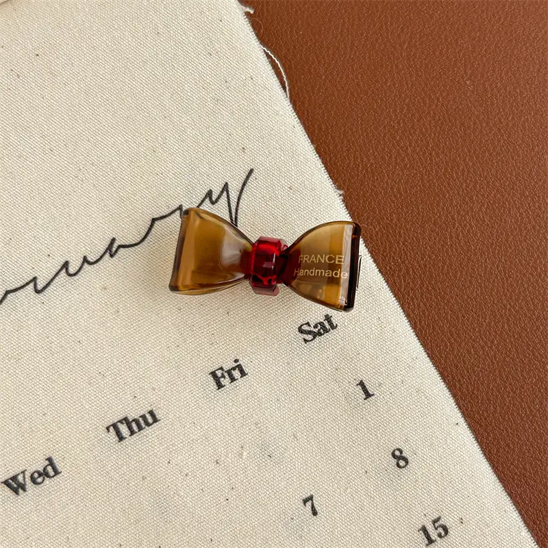 Retro Bow Hairpins Red Green Gold 8 Bangs - Image 4