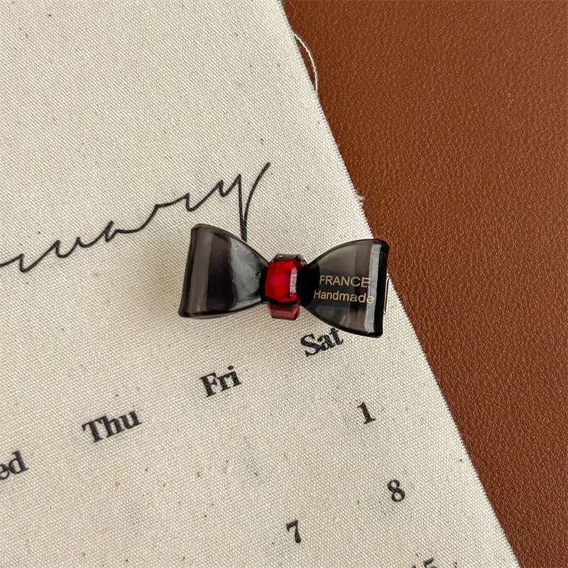 Retro Bow Hairpins Red Green Gold 8 Bangs - Image 5