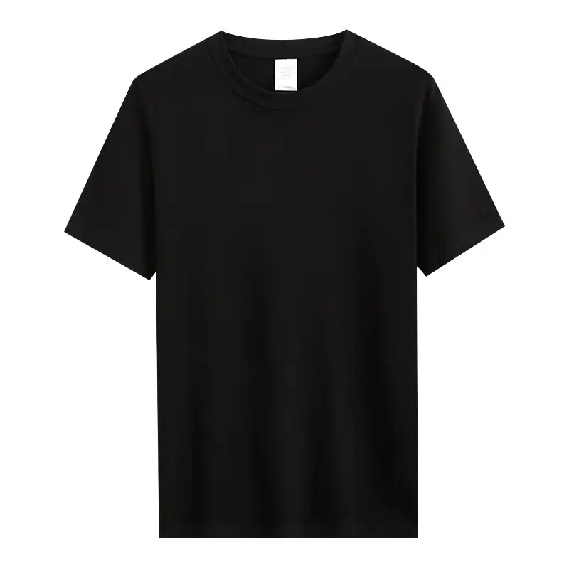 Men's White Cotton T-Shirt Round Neck Short Sleeve