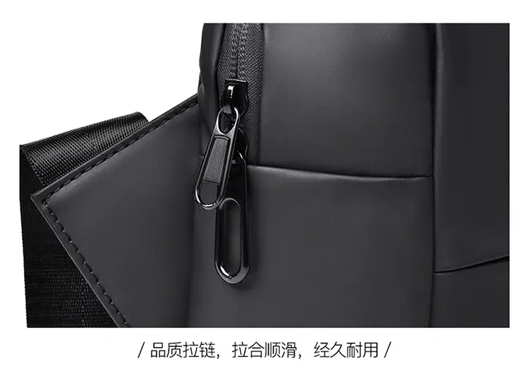 Men's Grey Shoulder Bag Large Capacity Postman's Style — feature 24