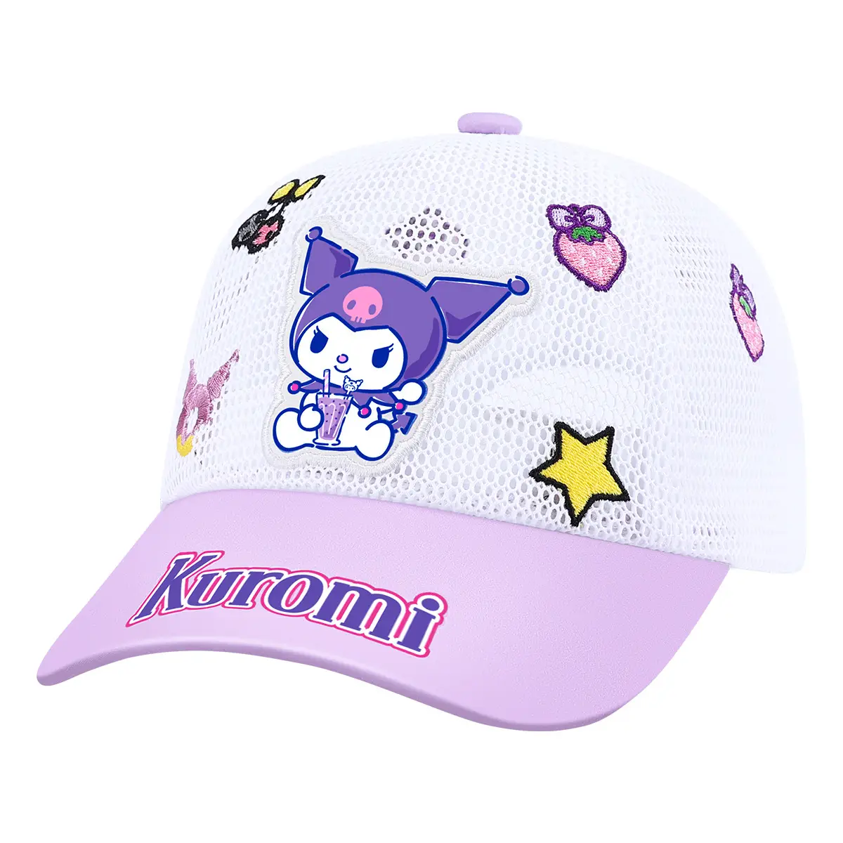 Children's Kulomi Sun Hat Purple White 5-10 Years