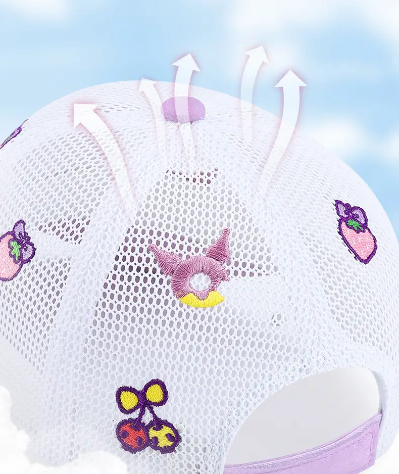 Children's Kulomi Sun Hat Purple White 5-10 Years — feature 10