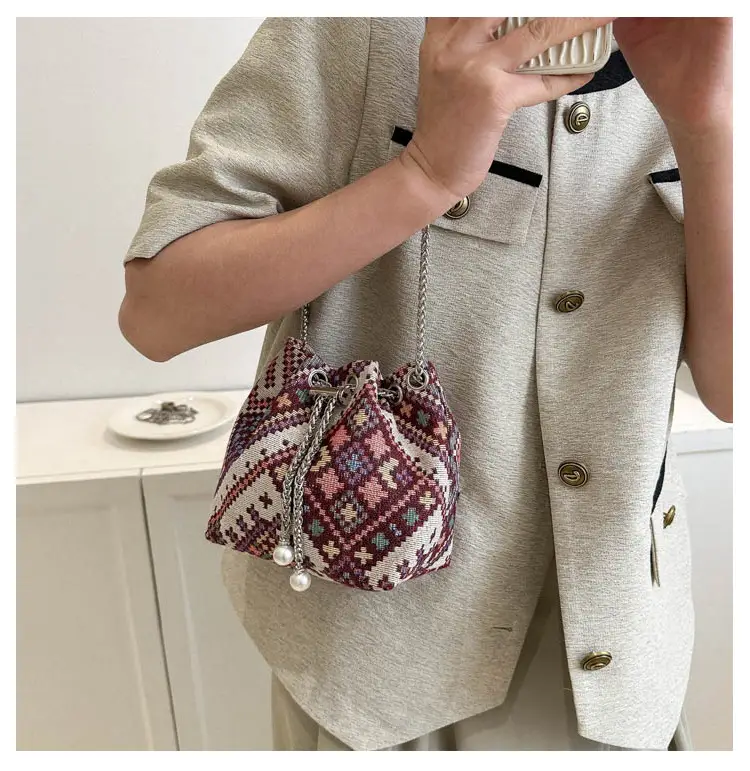 Pearl Chain Ethnic Crossbody Bag for Women — feature 12