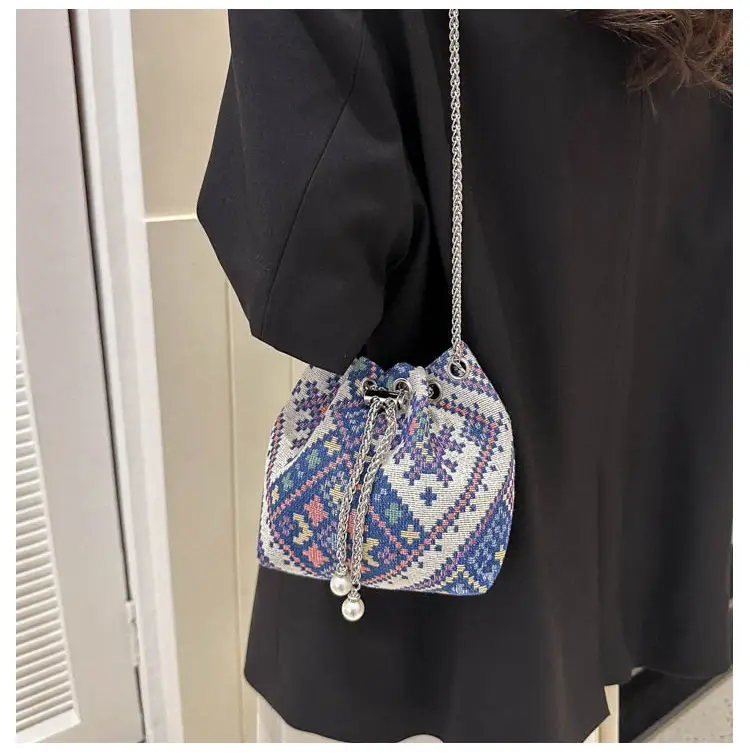 Pearl Chain Ethnic Crossbody Bag for Women — feature 13