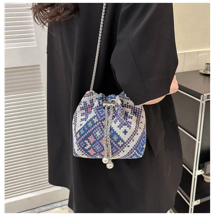 Pearl Chain Ethnic Crossbody Bag for Women — feature 14