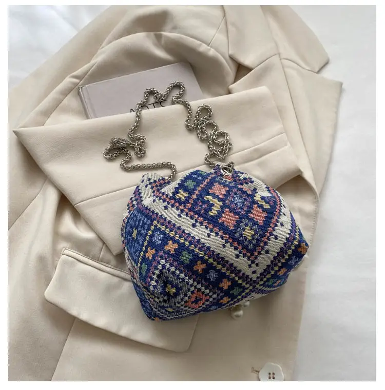 Pearl Chain Ethnic Crossbody Bag for Women — feature 19