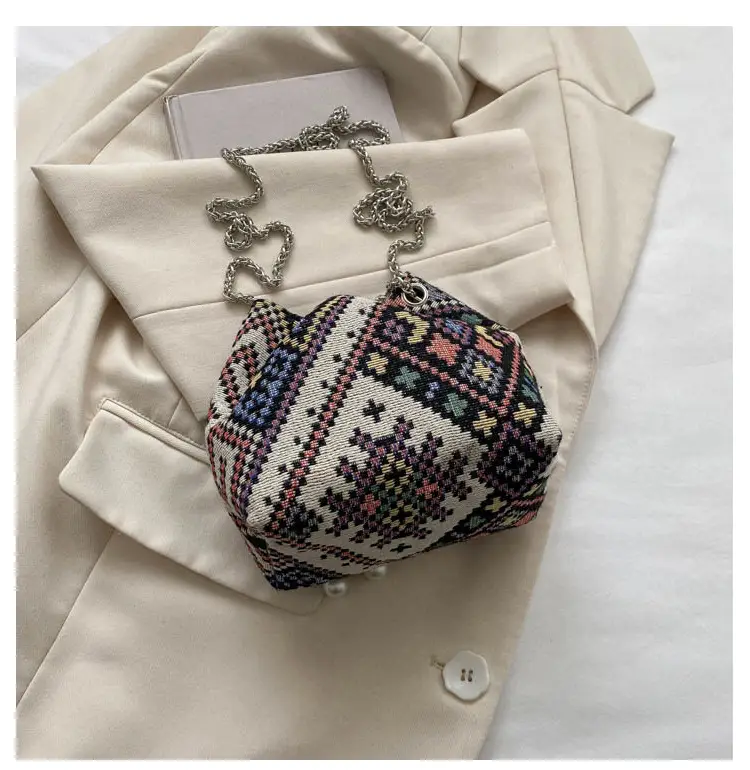 Pearl Chain Ethnic Crossbody Bag for Women — feature 21