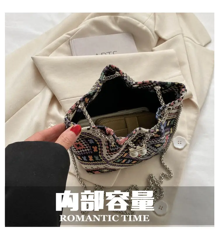Pearl Chain Ethnic Crossbody Bag for Women — feature 3