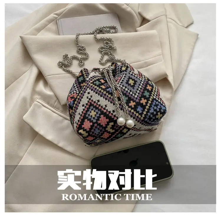 Pearl Chain Ethnic Crossbody Bag for Women — feature 6