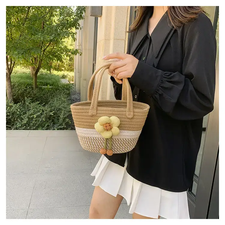 Flower Woven Handbag for Women Summer 2025 — feature 13