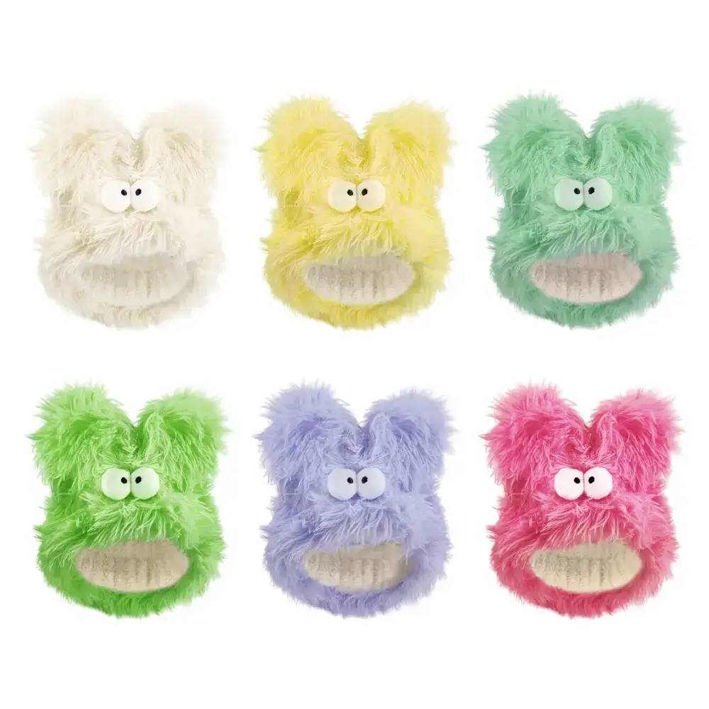 Cute Plush Rabbit Ears Wash Hair Band Velvet Mask - Image 10