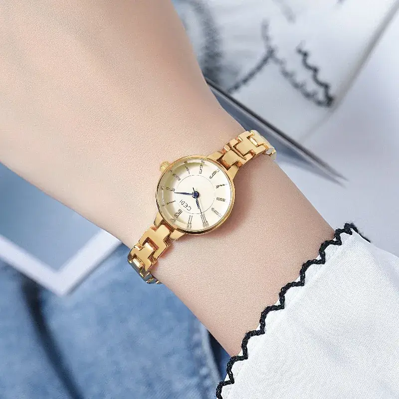 Goldie Women's Quartz Watch Silver Steel Band