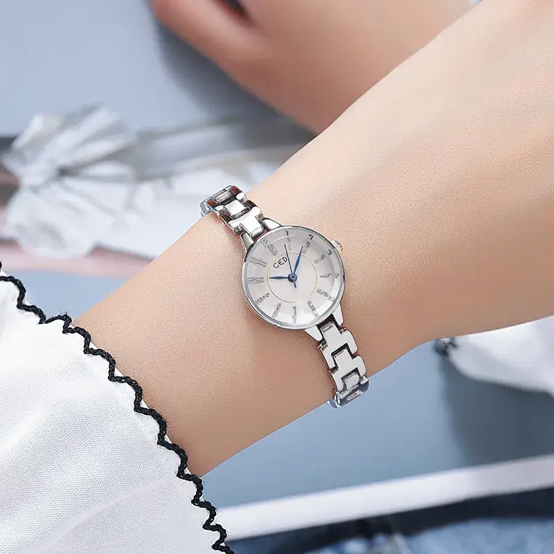 Goldie Women's Quartz Watch Silver Steel Band