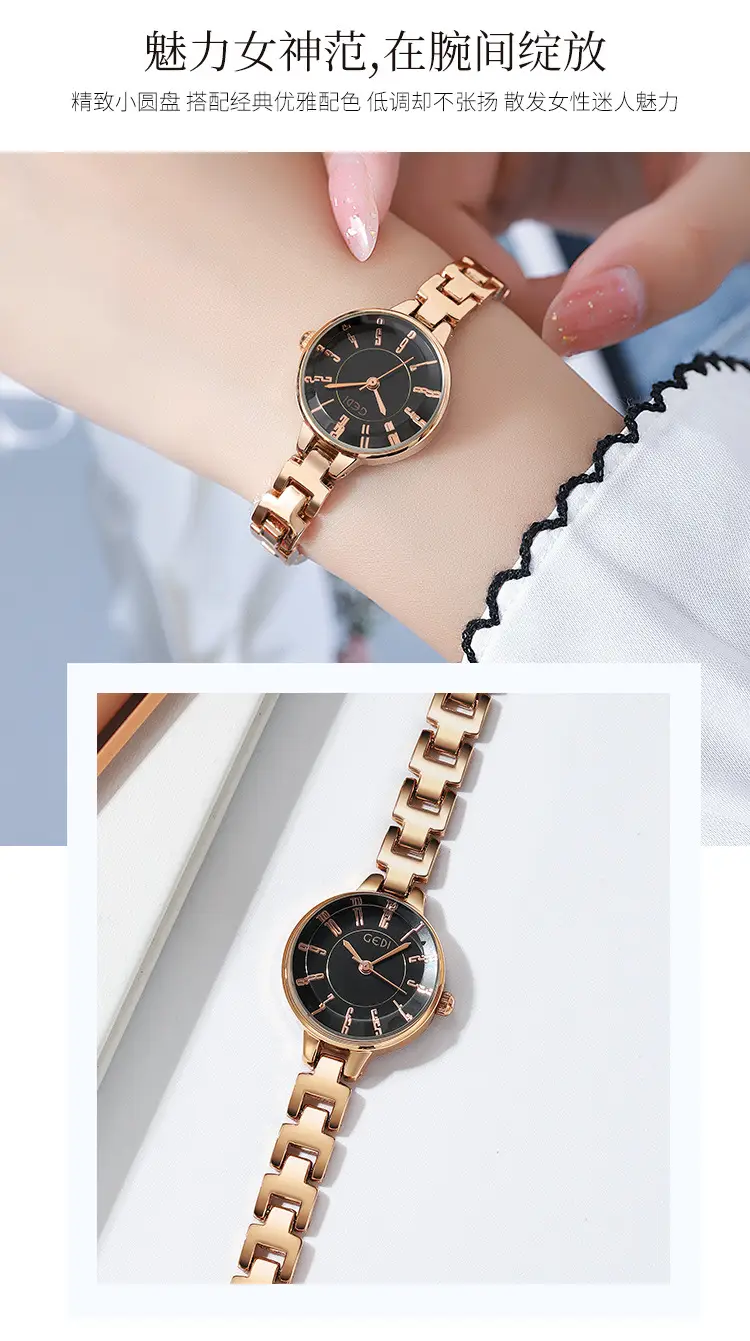 Goldie Women's Quartz Watch Silver Steel Band — feature 6