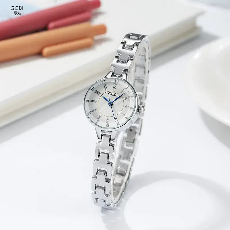 Goldie Women Quartz Watch Silver Steel Band
