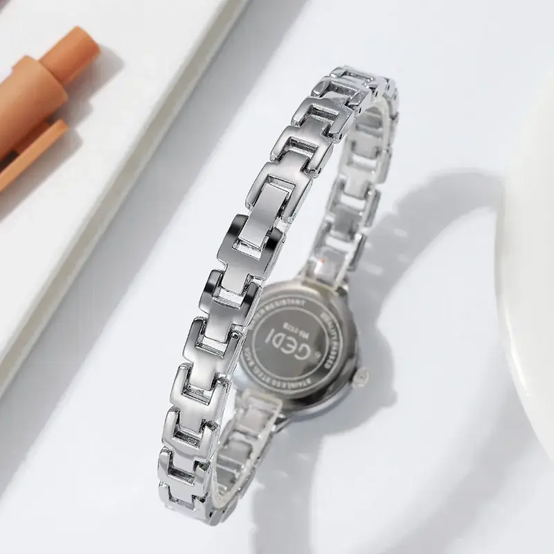 Goldie Women Quartz Watch Silver Steel Band