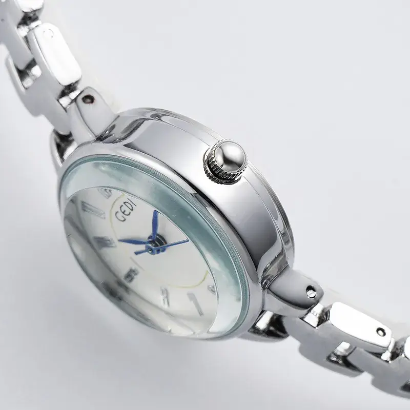 Goldie Women Quartz Watch Silver Steel Band