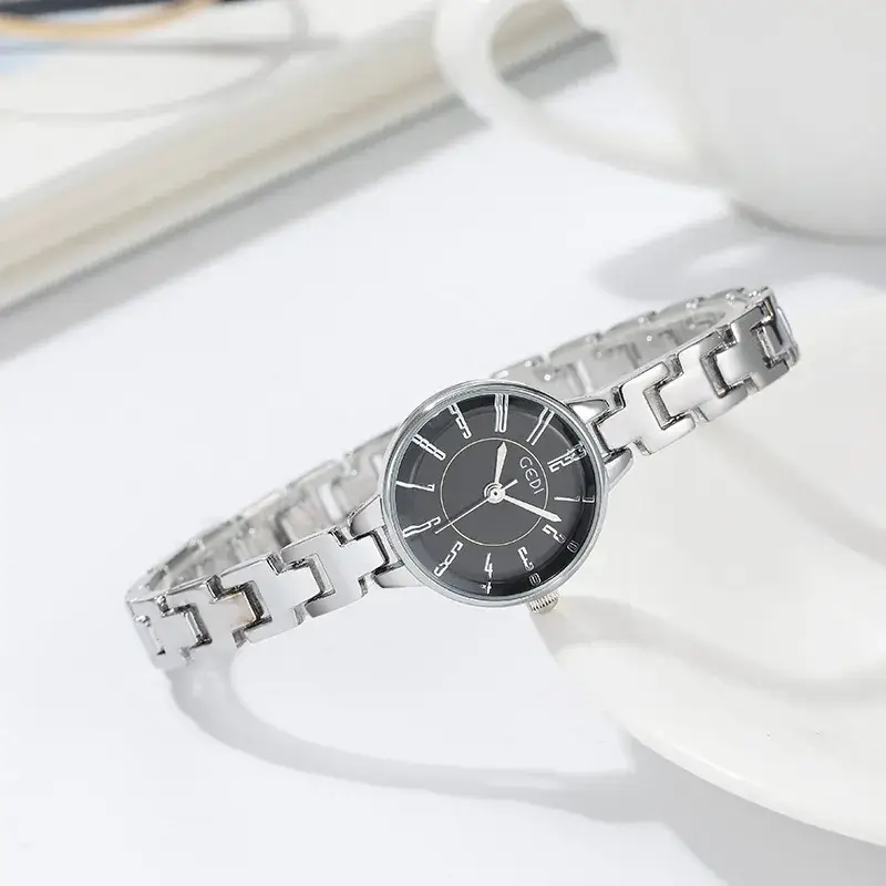 Goldie Women Quartz Watch Silver Steel Band
