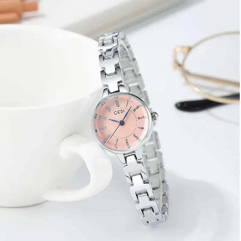 Goldie Women Quartz Watch Silver Steel Band