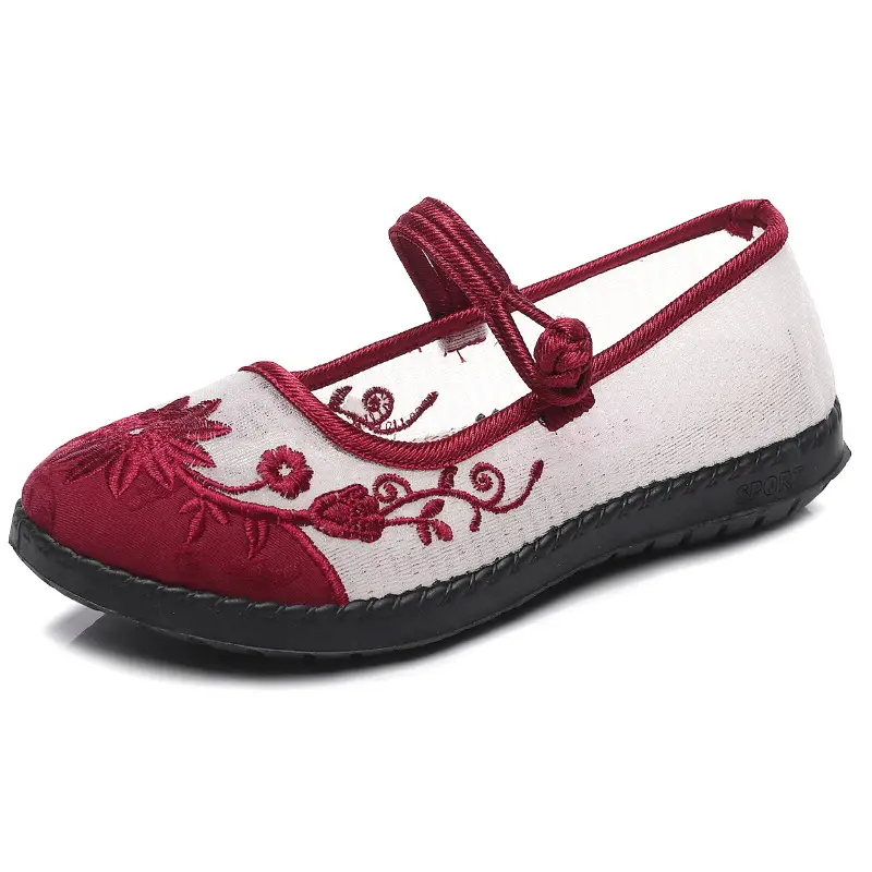 Old Beijing Cloth Shoes, Spring and Summer Women's Mesh Shoes, Non-Slip Soft-Soled Mom Shoes, Casual Shoes for Middle-Aged and Elderly People, Lightweight - Image 7