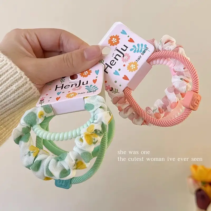 4-Piece Set Elastic Hair Rings for Women - Image 7
