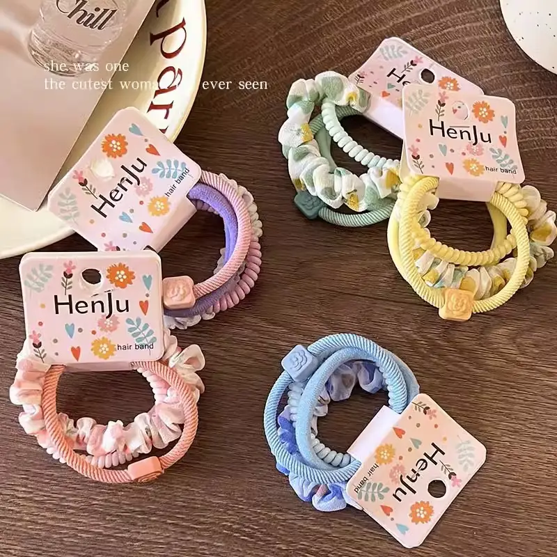 4-Piece Set Elastic Hair Rings for Women - Image 8
