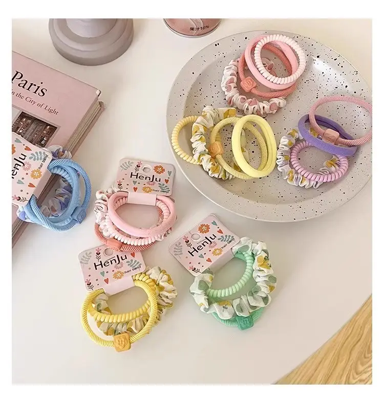 4-Piece Set Elastic Hair Rings for Women — feature 7