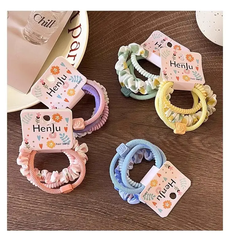 4-Piece Set Elastic Hair Rings for Women — feature 8