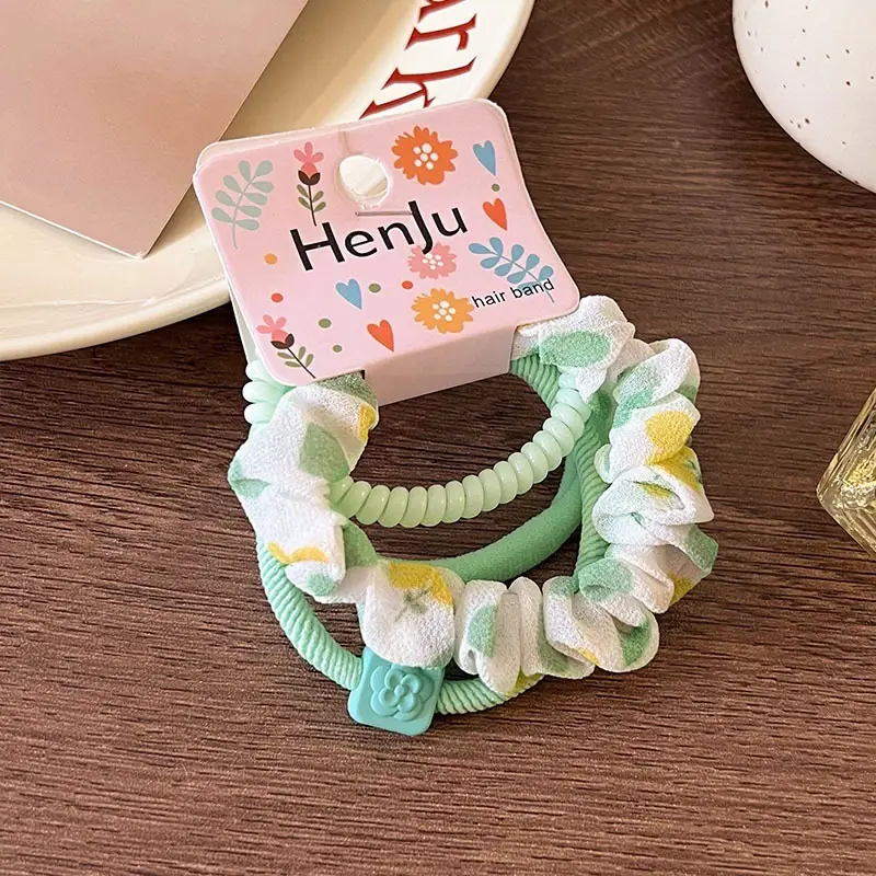 4-Piece Set Elastic Hair Rings for Women - Image 4
