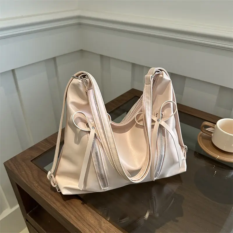 Black Korean Bow Shoulder Bag for Women - Image 7