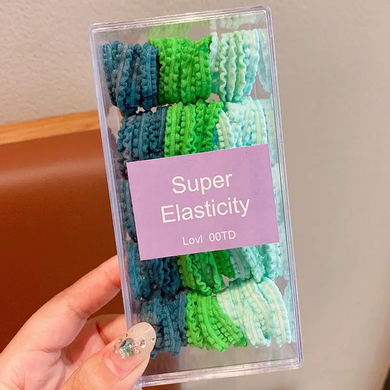 Super Elasticity Hair Rope for Girls, Black, 10 Pcs — feature 12