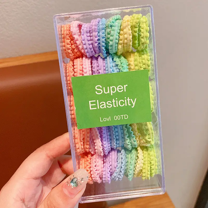 Super Elasticity Hair Rope for Girls, Black, 10 Pcs — feature 6