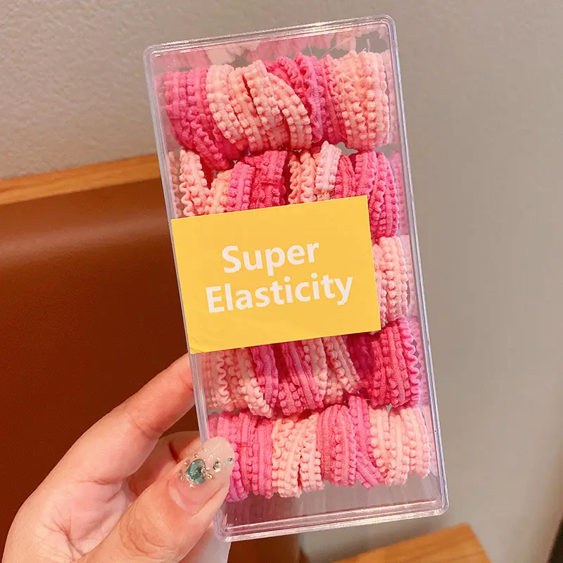 Super Elasticity Hair Rope for Girls, Black, 10 Pcs — feature 7