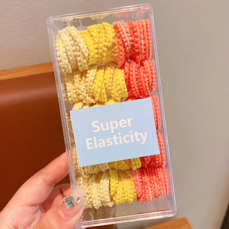 Super Elasticity Hair Rope for Girls, Black, 10 Pcs — feature 8