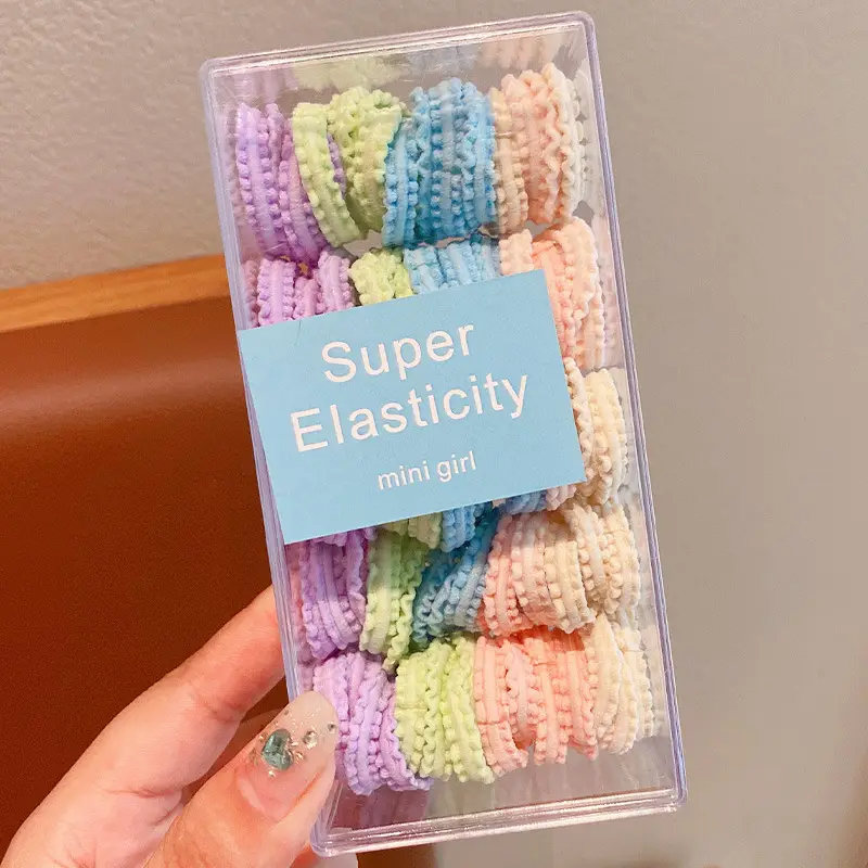 Super Elasticity Hair Rope for Girls, Black, 10 Pcs — feature 9