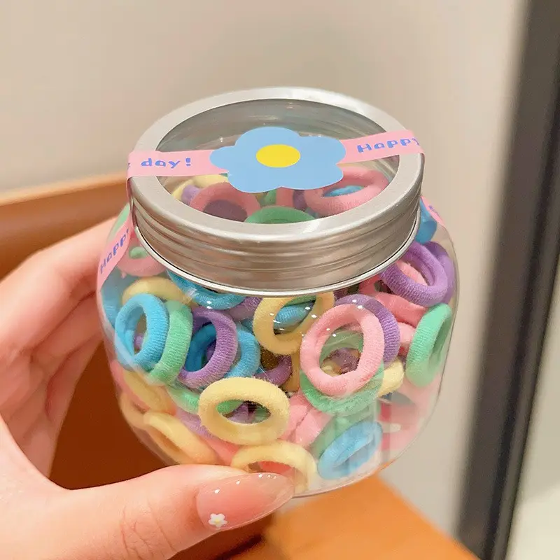 Spring color children's thumb towel ring about 100 root