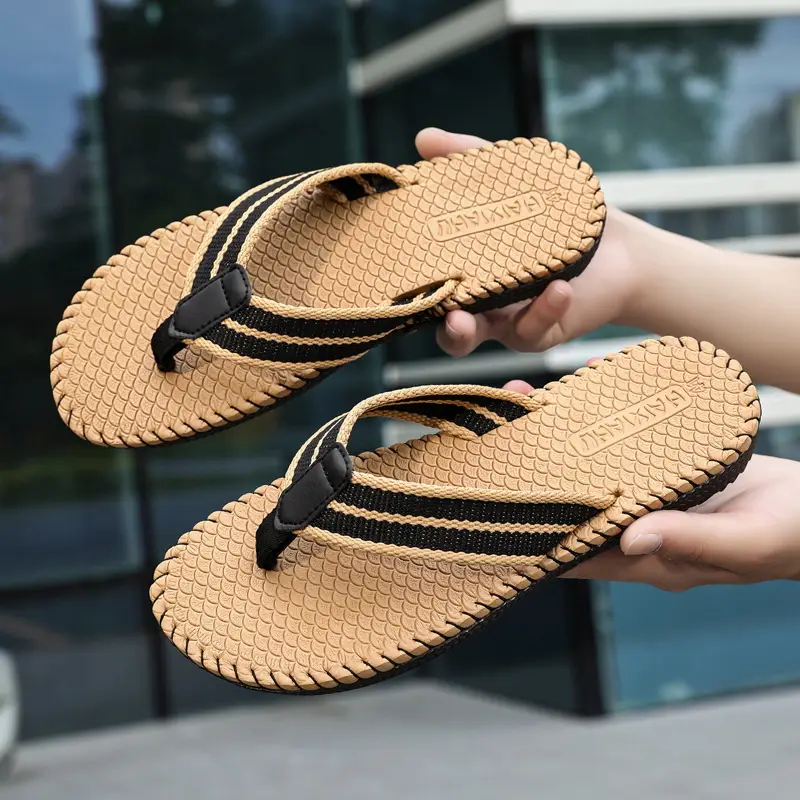 Trendy Beach Men's Flip-Flops for Summer, Breathable Couple's Thong Sandals, Casual Beach Slippers - Image 4