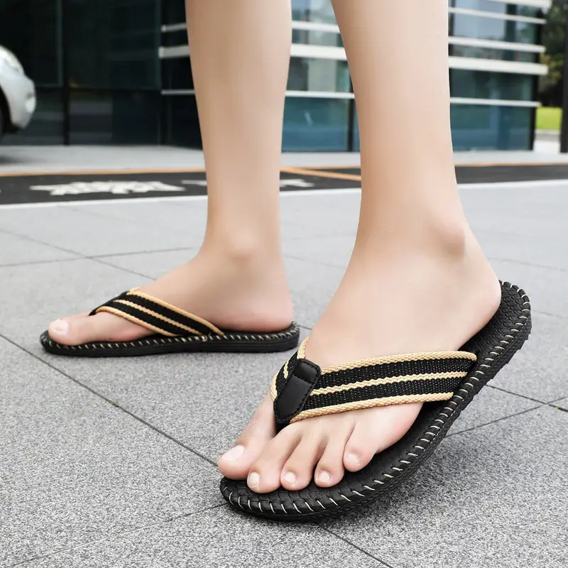 Trendy Beach Men's Flip-Flops for Summer, Breathable Couple's Thong Sandals, Casual Beach Slippers - Image 5
