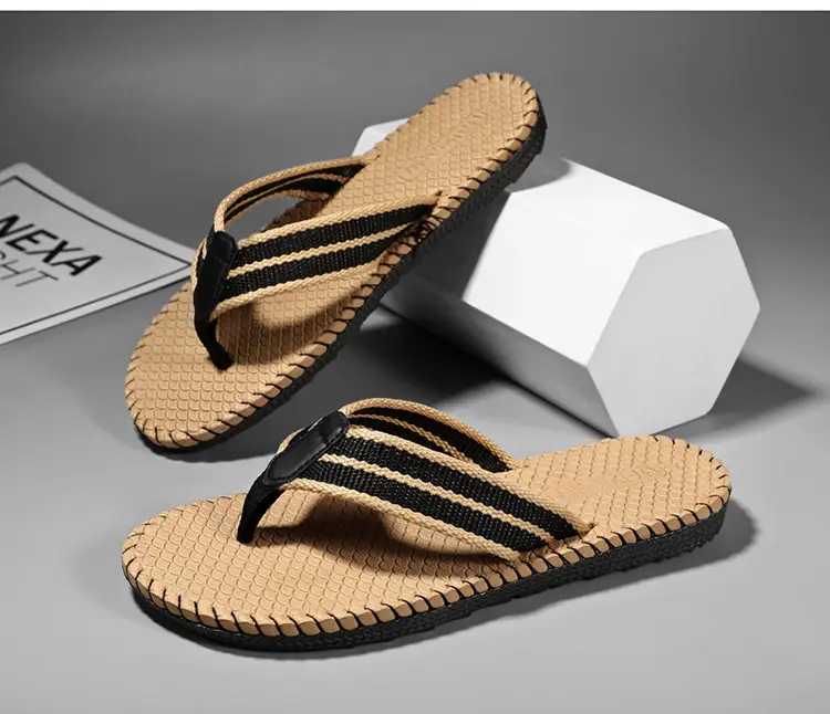 Trendy Beach Men's Flip-Flops for Summer, Breathable Couple's Thong Sandals, Casual Beach Slippers — feature 13