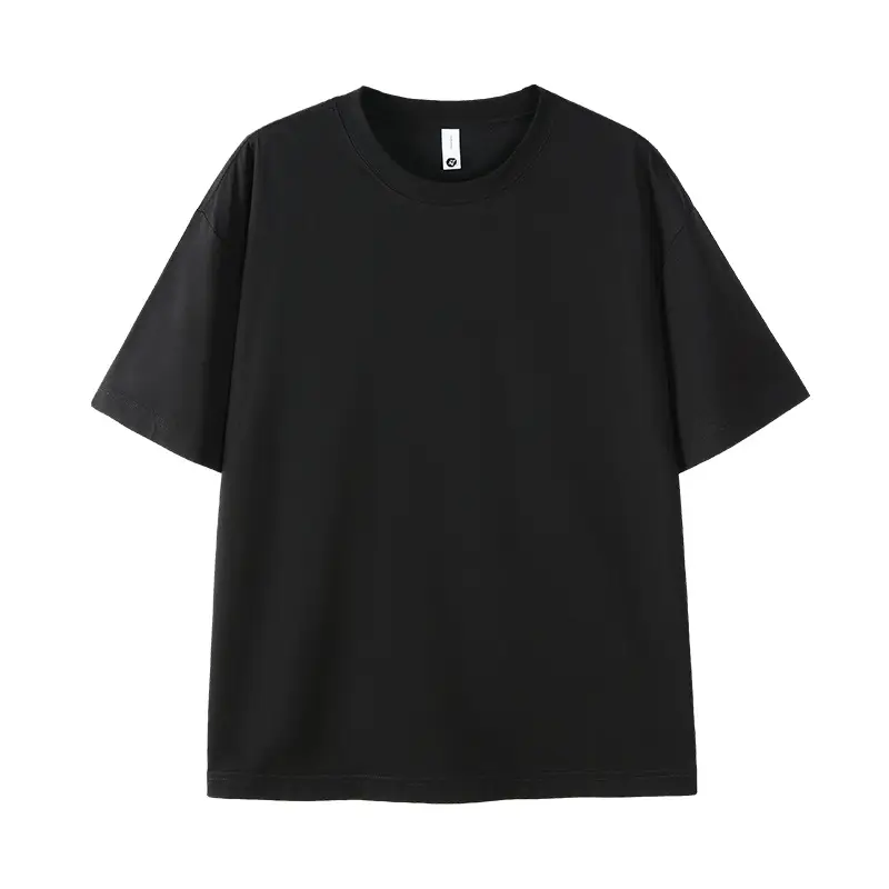 Men's Black Ice Silk T-Shirt Loose Fit Summer - Image 13