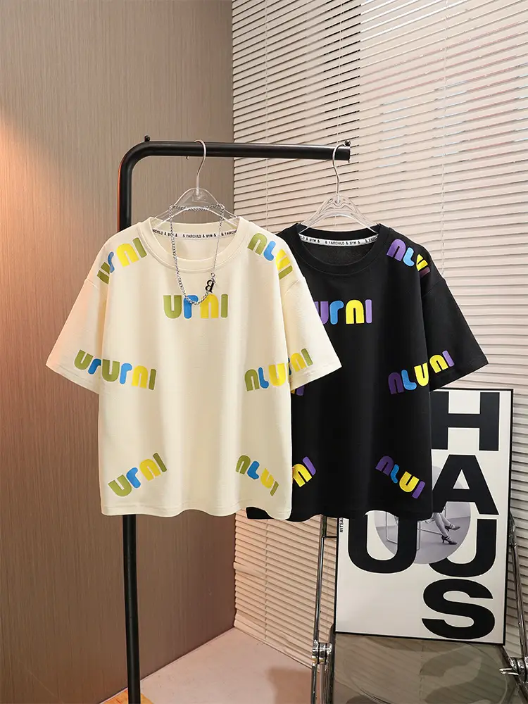 Boys T-Shirt Black 2026 Summer Cotton Kids