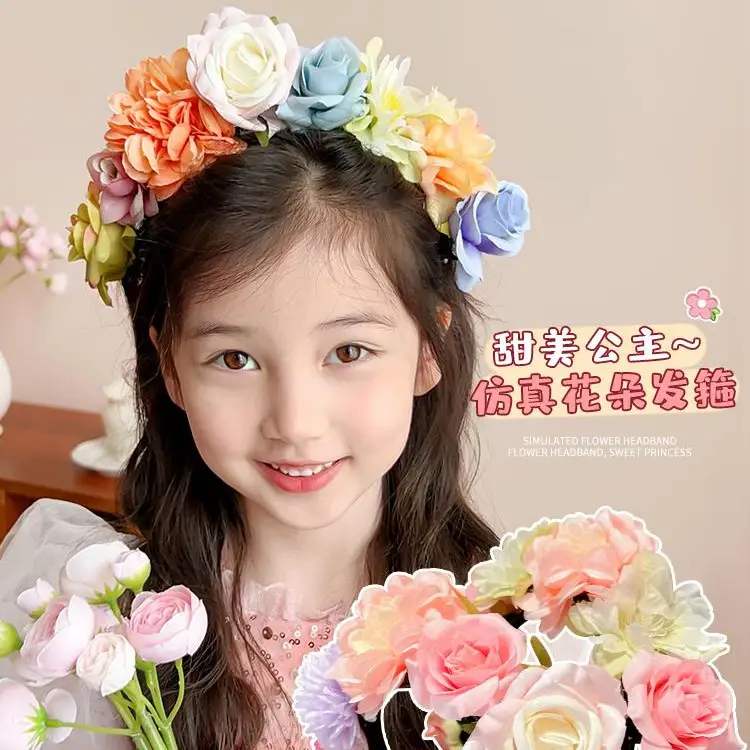 Artificial Flower Hairband for Girls New Style