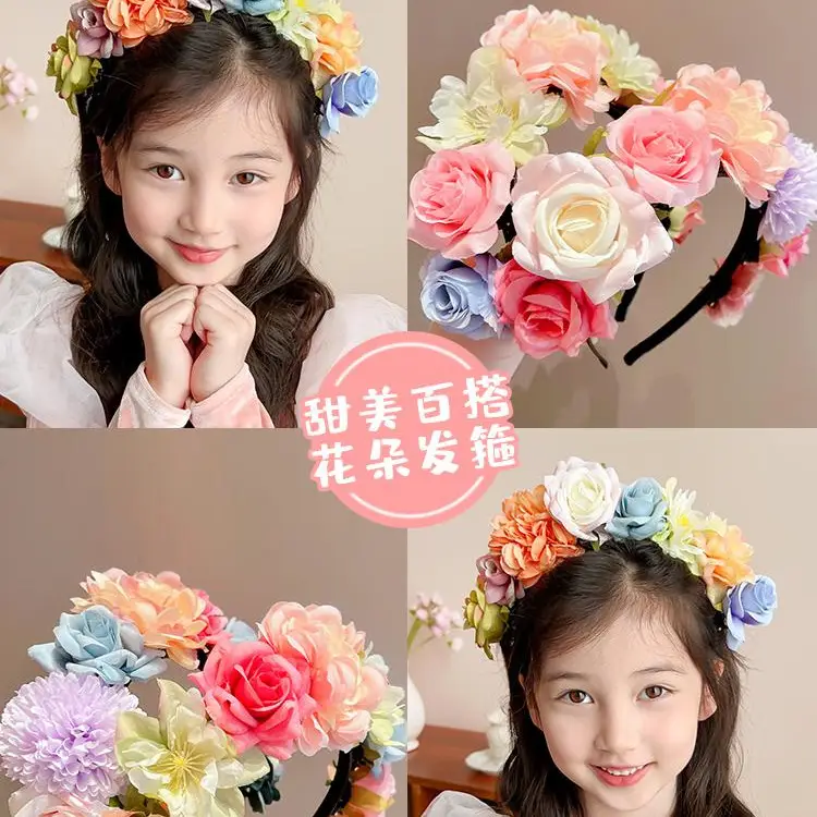 Artificial Flower Hairband for Girls New Style