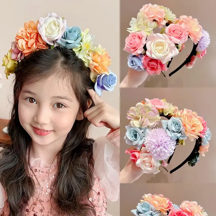 Artificial Flower Hairband for Girls New Style