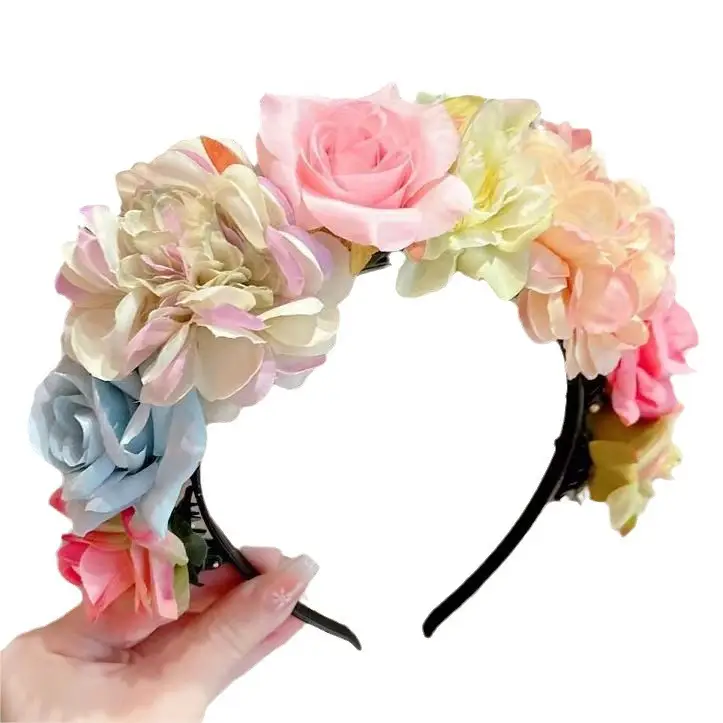 Artificial Flower Hairband for Girls New Style
